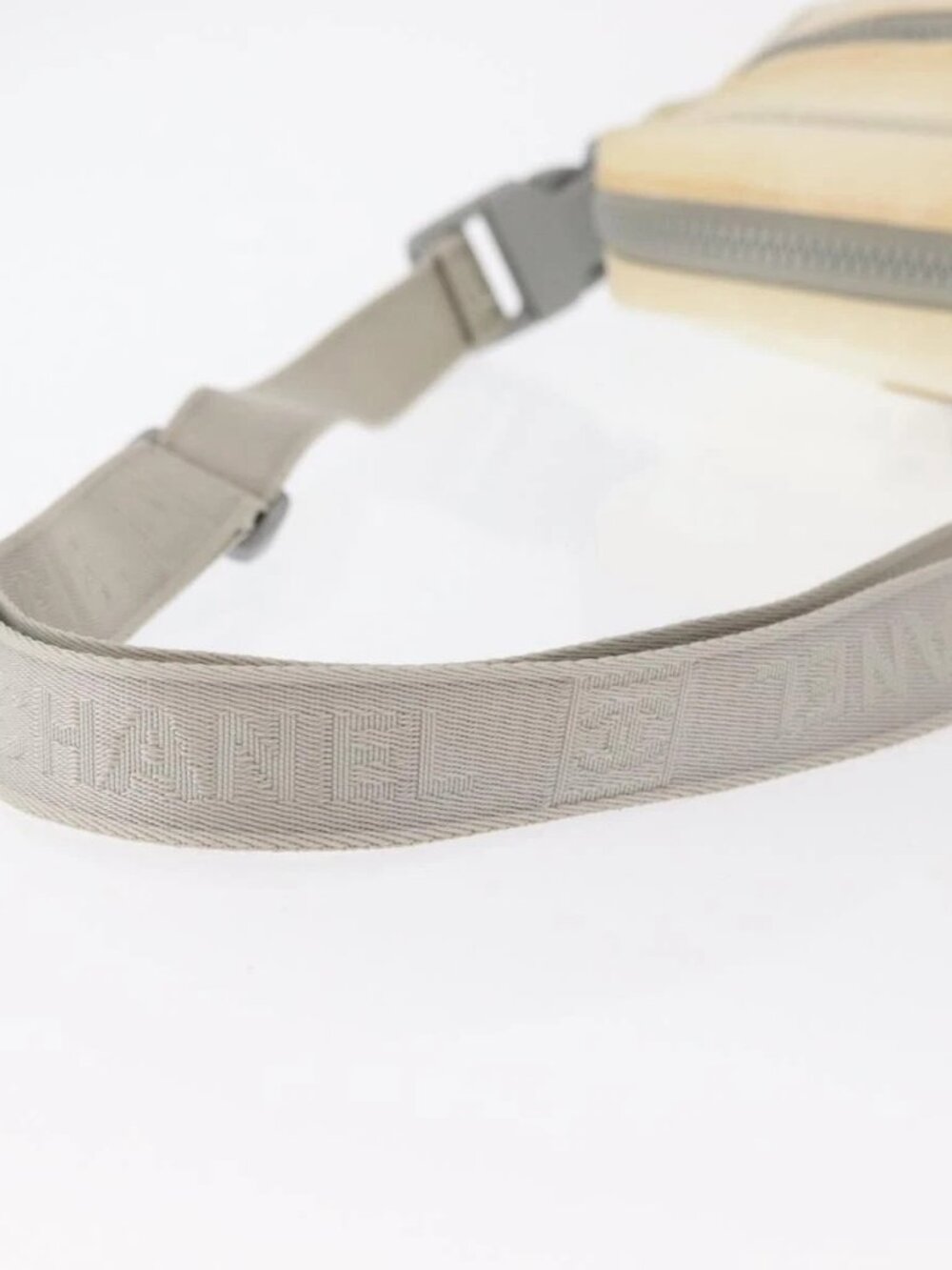 CHANEL Sports Line Shoulder Bag Nylon White Silver CC - Picture 8 of 16